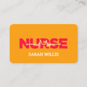 Krankenpflegerin Visitenkarte (Vorderseite)