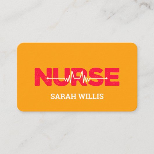 Krankenpflegerin Visitenkarte (Vorderseite)