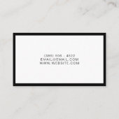 Krankenpflegerin Visitenkarte (Rückseite)