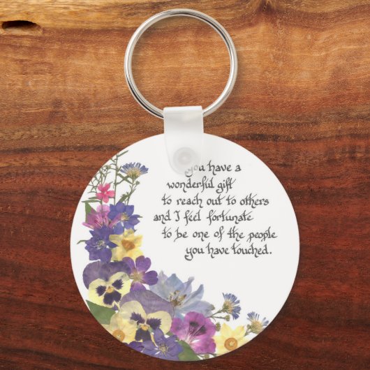 Krankenpflegerin Wertschätzung oder danke Schlüsselanhänger (Vorderseite)