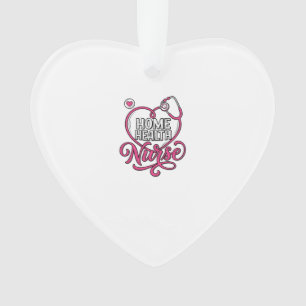 Krankenpflegerin zu Hause Rosa Stethoskop-Shirt-De Ornament