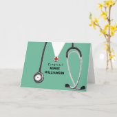 Krankenpflegerkarte Abschluss Karte (Gelbe Blume)