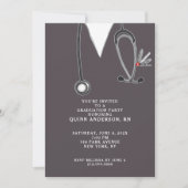 Krankenpflegerschule für Abschluss Einladung (Vorderseite)