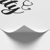 Krankenpflegerspende Geschenkpapier (Ecke)