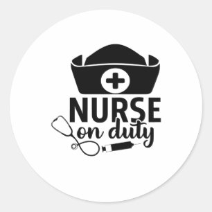 Krankenpflegerspende Runder Aufkleber