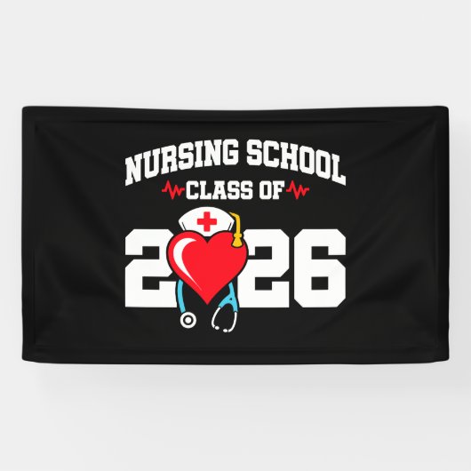 Krankenpflegerstudium 2026 Abschluss Nurse Banner (Horizontal)