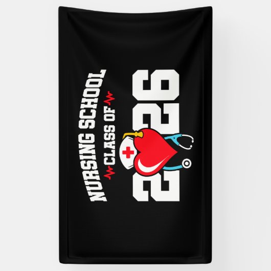 Krankenpflegerstudium 2026 Abschluss Nurse Banner (Vertikal)