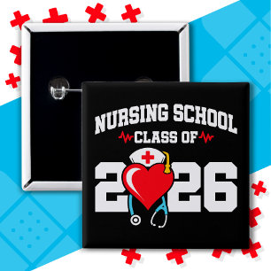Krankenpflegerstudium 2026 Abschluss Nurse Button