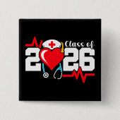 Krankenpflegerstudium 2026 Abschluss Nurse Button (Vorderseite)