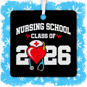 Krankenpflegerstudium 2026 Abschluss Nurse Ornament Aus Metall