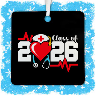 Krankenpflegerstudium 2026 Abschluss Nurse Ornament Aus Metall