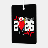 Krankenpflegerstudium 2026 Abschluss Nurse Ornament Aus Metall (Vorderseite links)