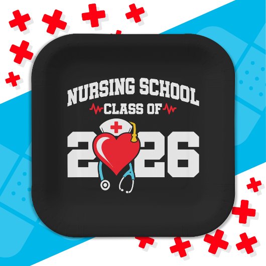 Krankenpflegerstudium 2026 Abschluss Nurse Pappteller