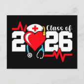 Krankenpflegerstudium 2026 Abschluss Nurse Postkarte (Vorderseite)