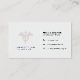 KrankenpflegerVisitenkarten Visitenkarte