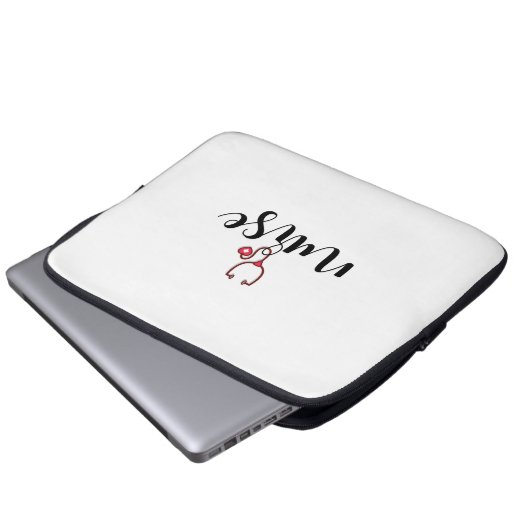 Krankenpflegeschenk Laptopschutzhülle (Vorne Knopf)