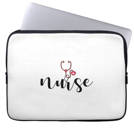 Krankenpflegeschenk Laptopschutzhülle (Vorderseite)