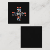 Krankenpflegeschenk Mitteilungskarte (Vorne/Hinten)