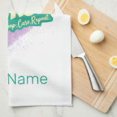 Krankenpflegeschule für Vintagen Abschluss Geschirrtuch (Viertel Falte)