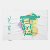 Krankenpflegeschule für Vintagen Abschluss Geschirrtuch (Horizontal)