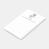 Krankenpflegeset Notepad mit Niedlichem Cat Holdin Post-it Klebezettel (angewinkelt)