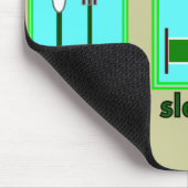 Krankenpflegestudent essen Schlafstudie Mousepad (Ecke)