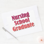 Krankenpflegestudium Rechteckiger Aufkleber (Umschlag)