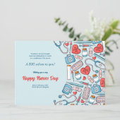 Krankenpflegesysteme - Happy-Day Card Einladung (Stehend Vorderseite)