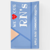 Krankenpflegewoche Dankeschön Eingetragene Kranken Banner (Vertikal)