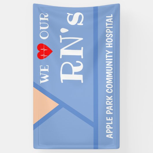 Krankenpflegewoche Dankeschön Eingetragene Kranken Banner (Vertikal)