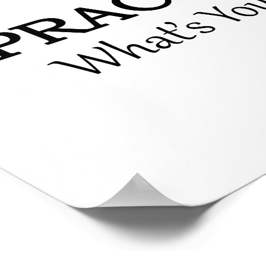 KRANKENPRAKTIKER POSTER (Ecke)