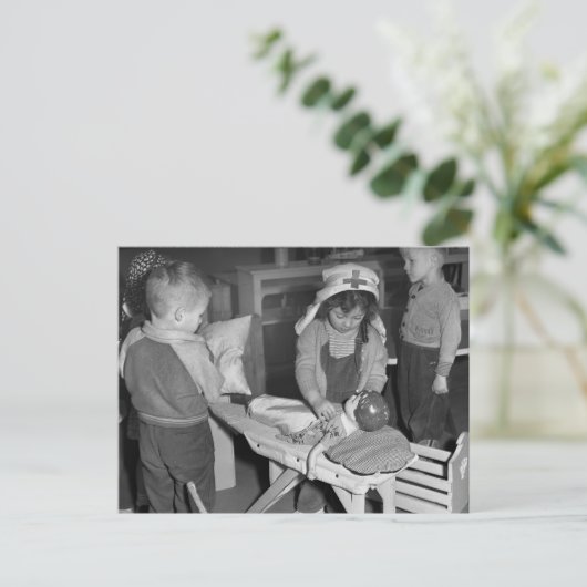 Krankenschule: 40er postkarte (Stehend Vorderseite)