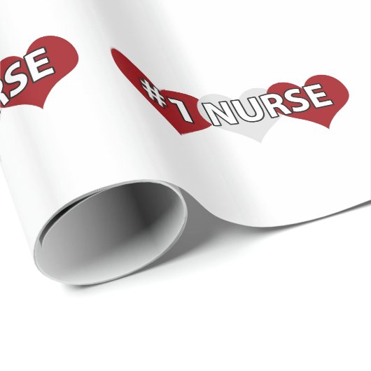 Krankenschwester #1 geschenkpapier (Rolleneckpunkt)