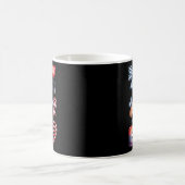 Krankenschwester 4. Juli Coquette-Schleife Rot Wei Kaffeetasse (Mittel)