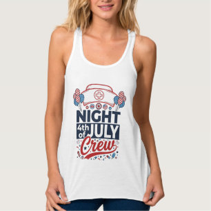 Krankenschwester 4. Juli Nachtbesatzung Patriotisc Tank Top