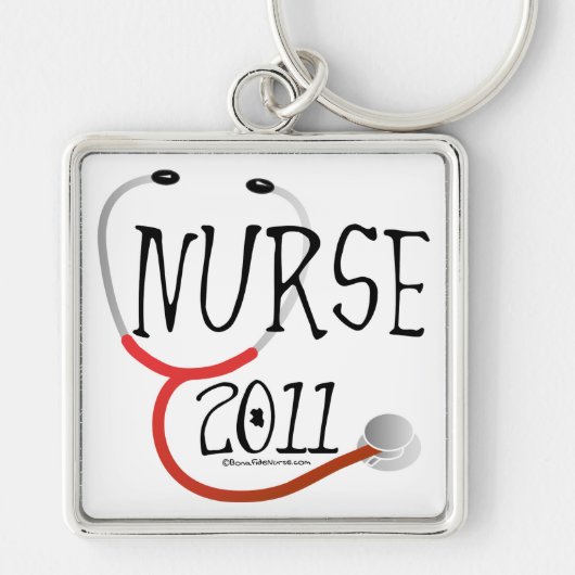 Krankenschwester-Abschluss 2011 Schlüsselanhänger (Vorne)