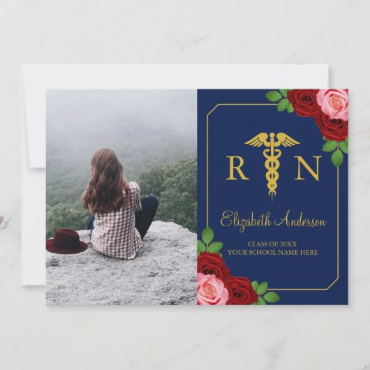 Krankenschwester-Abschluss Ankündigung (Vorderseite)