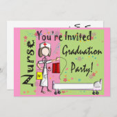 Krankenschwester-Abschluss-Einladungen Einladung (Vorne/Hinten)