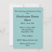 Krankenschwester-Abschluss-Einladungs-Stethoskop Einladung (Rückseite)