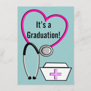 Krankenschwester-Abschluss-Einladungs-Stethoskop Einladung