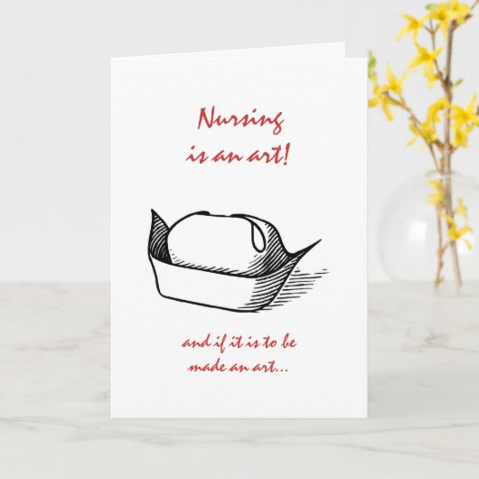 Krankenschwester-Abschluss Karte (Gelbe Blume)