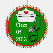 Krankenschwester-Abschluss-Verzierungs-Klasse 2013 Keramikornament (Vorne)
