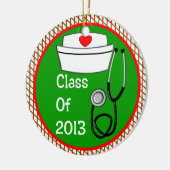 Krankenschwester-Abschluss-Verzierungs-Klasse 2013 Keramikornament (Links)