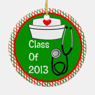 Krankenschwester-Abschluss-Verzierungs-Klasse 2013 Keramikornament