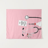 Krankenschwester Absolventenfeier der Pflegeschule Wandteppich (Vorderseite (Horizontal))