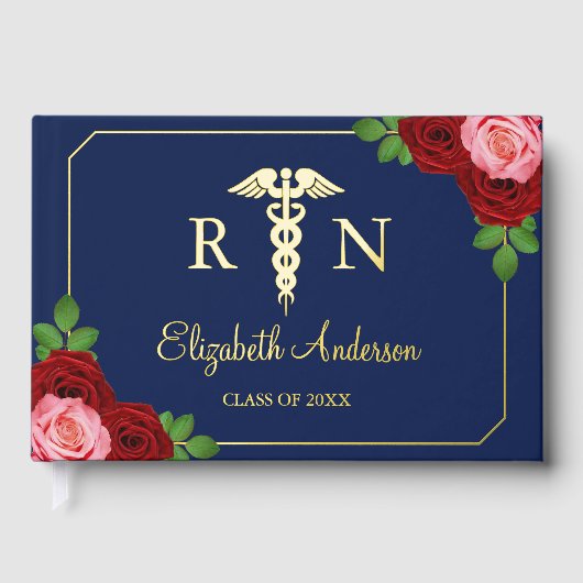 Krankenschwester Absolventin Gästebuch (Vorderseite)