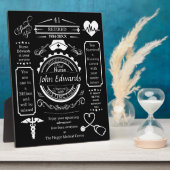 Krankenschwester Altersvorsorge für Chef, lange Di Fotoplatte (Seite)