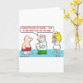 Krankenschwester am ersten Arbeitstag Karte (Gelbe Blume)
