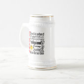 Krankenschwester-Anerkennungs-Collage:  Bierglas (Vorderseite Links)