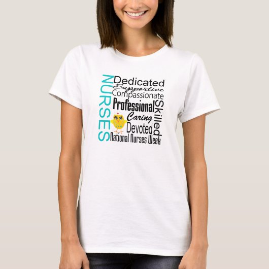 Krankenschwester-Anerkennungs-Collage - T-Shirt (Vorderseite)